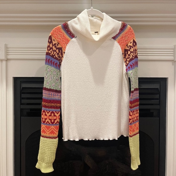 Free People Prism Ivory Sweater Size XS - Picture 4 of 13